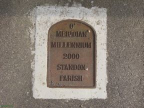 Greenwich Meridian Marker; England; Hertfordshire; Colliers End